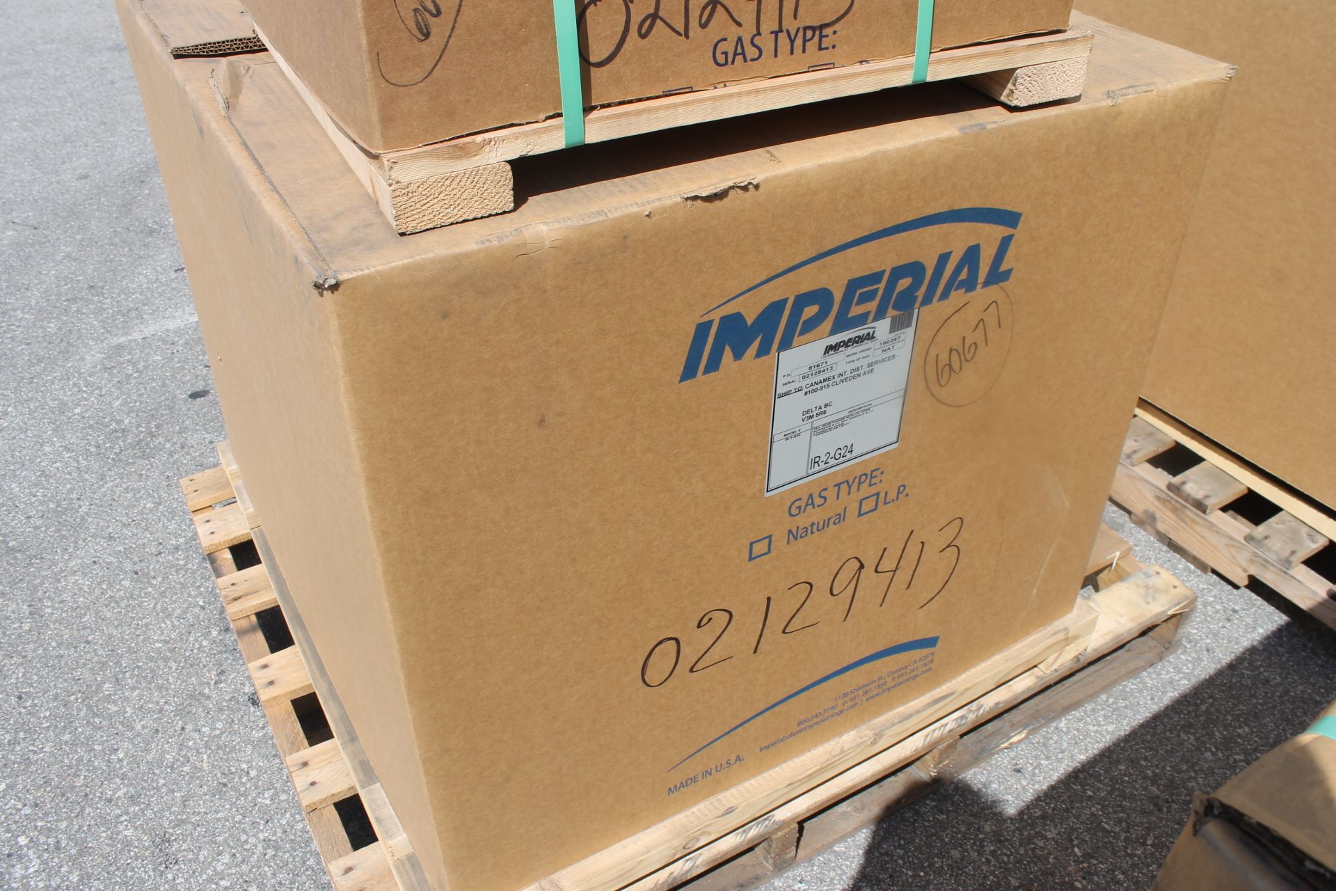 Imperial 2 Burner/24" Griddle model IR-2-G24 Combination Range - Natural Gas - New - Image 3 of 4