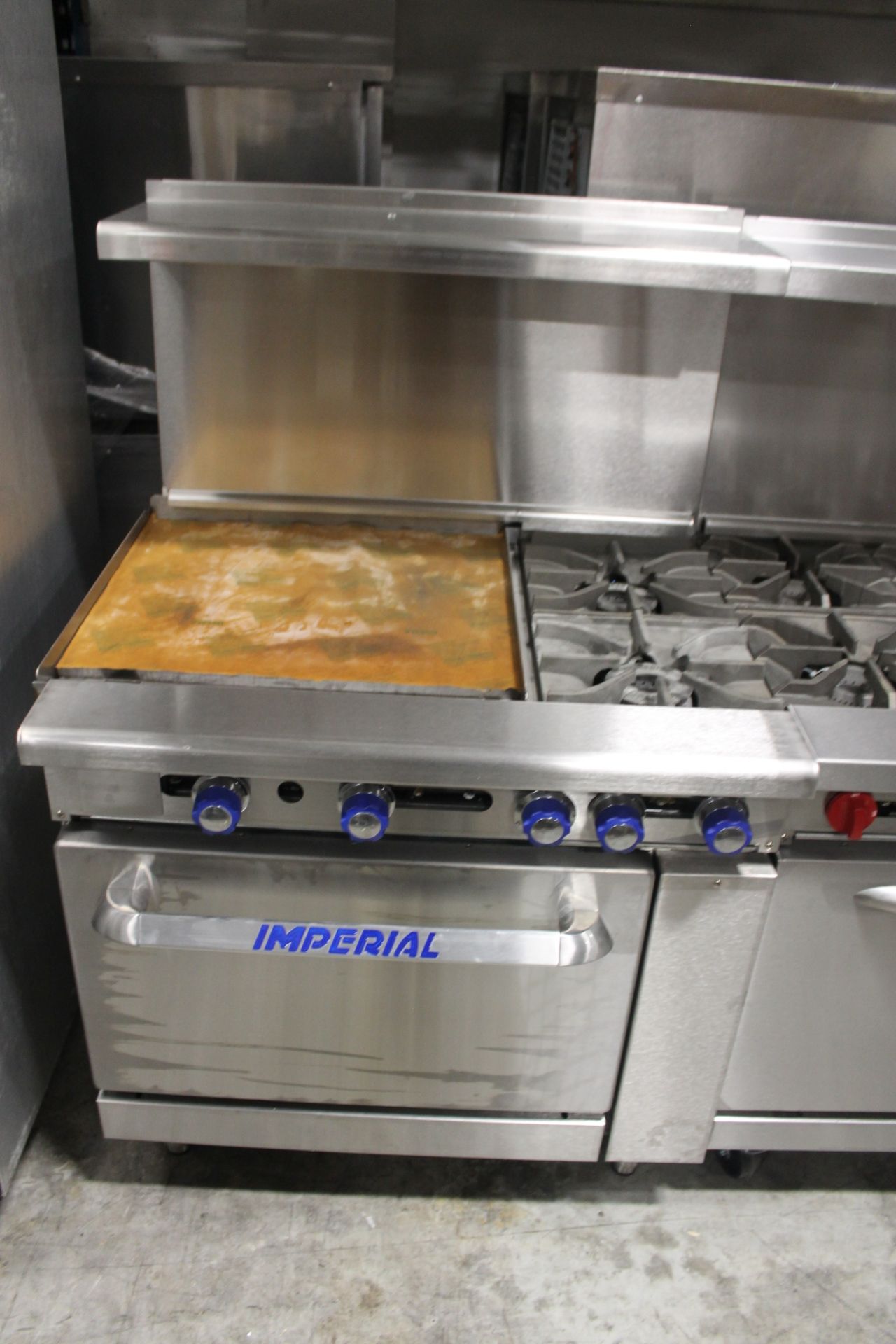 Imperial 2 Burner/24" Griddle model IR-2-G24 Combination Range - Natural Gas - New - Image 4 of 4