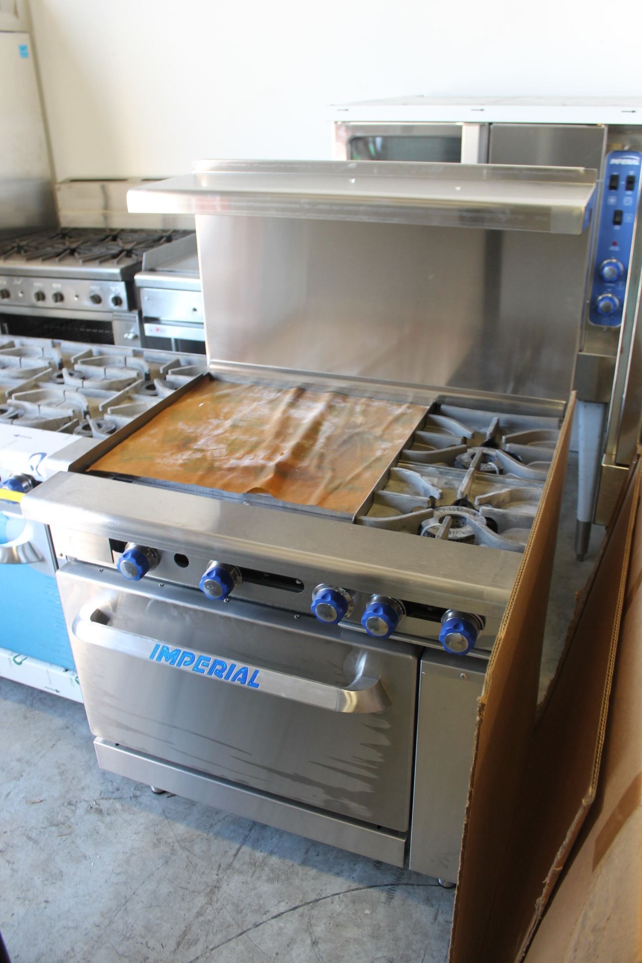 Imperial 2 Burner/24" Griddle model IR-2-G24 Combination Range - Natural Gas - New