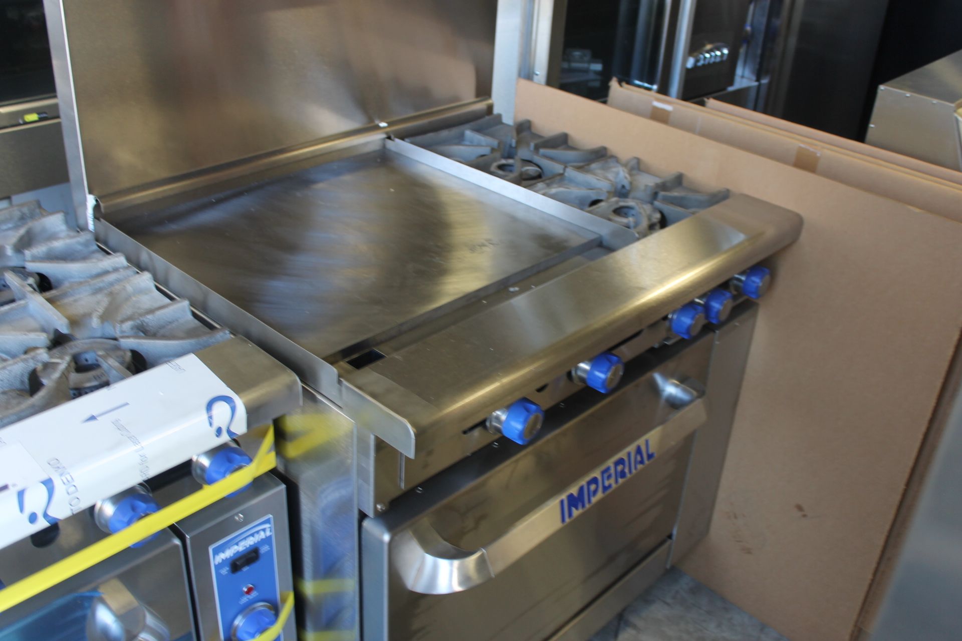 Imperial 2 Burner/24" Griddle model IR-2-G24 Combination Range - Natural Gas - New - Image 2 of 4