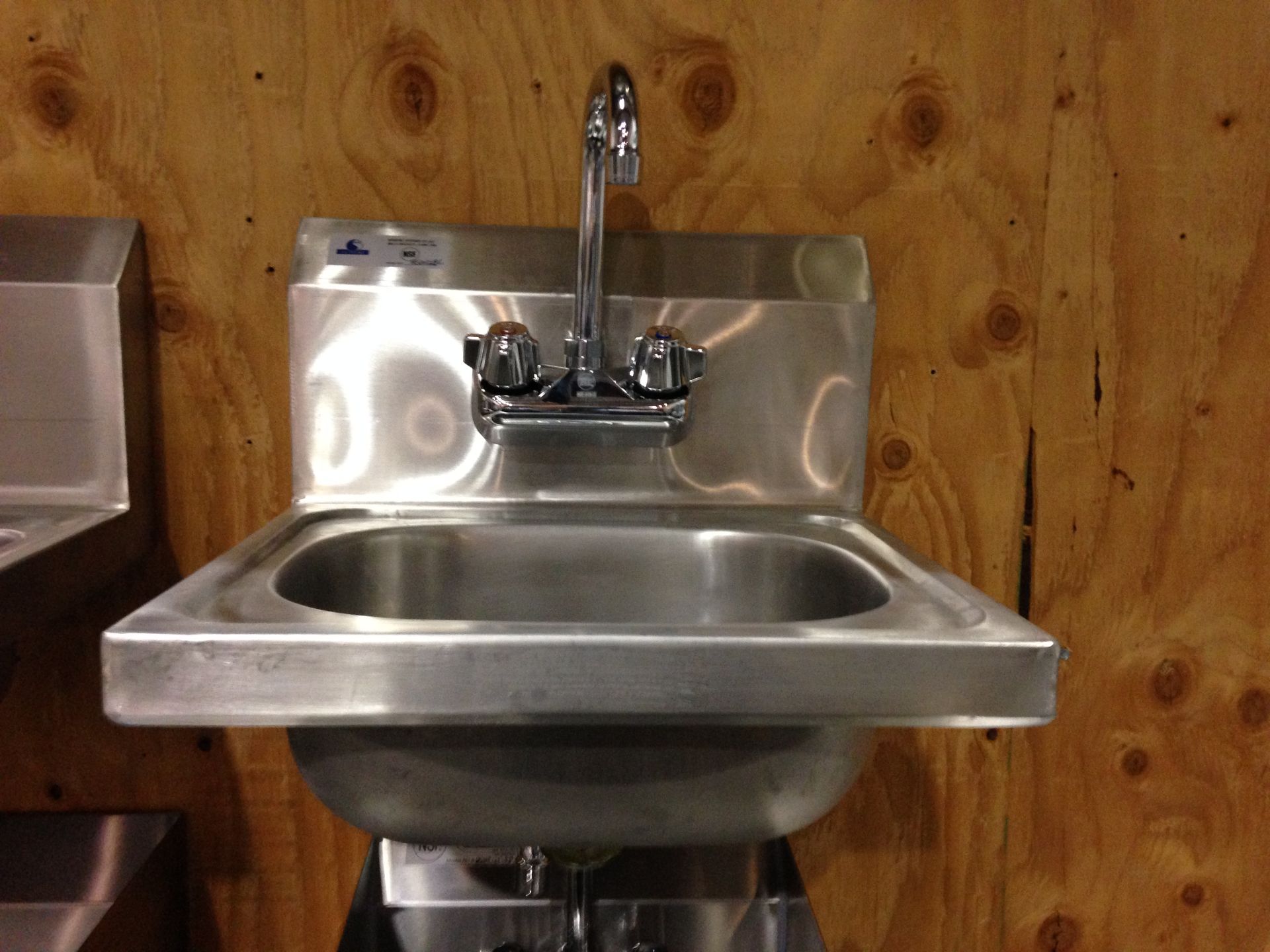 Hand Sink, Overall Dims 15"x15.75"x13", Basin Dims 12.75"x10"x5"