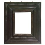 A flemish ebony frame. 18th Century. External size: 61 x 53,5 cm. Internal size: 34,3 x 26,8 cm