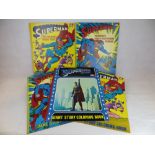5 Superman Giant Colouring Books 1970s