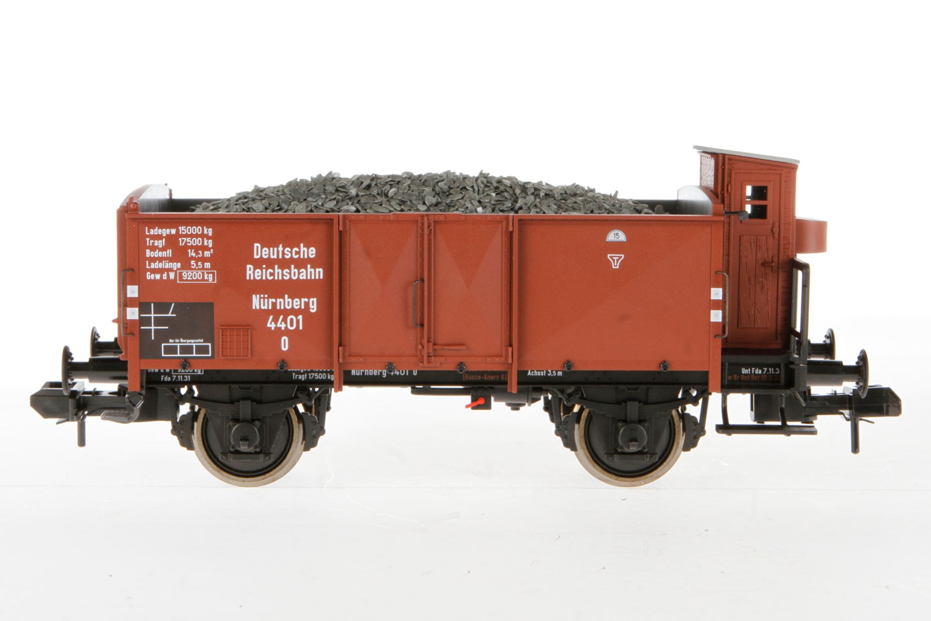Märklin offener Güterwagen 58502, Spur 1, braun, leichte Alterungsspuren, Länge 23, im