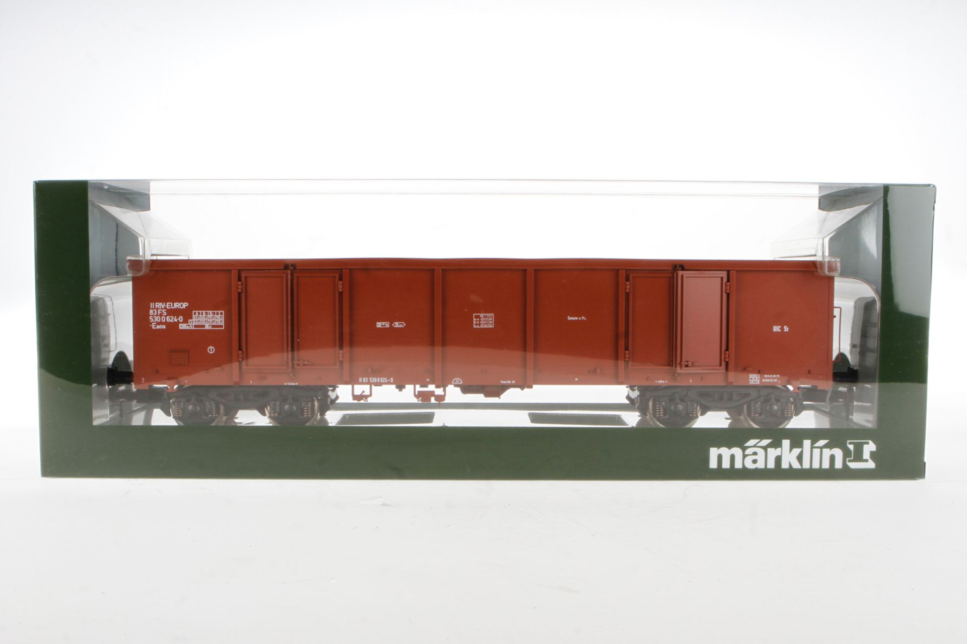 Märklin offener Güterwagen 5881, Spur 1, braun, leichte Alterungsspuren, Länge 44, im