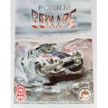 Original Plakat 11e Criterium Bekaa '75,  Organisation Association 'Sportive Automobile Libanaise,
