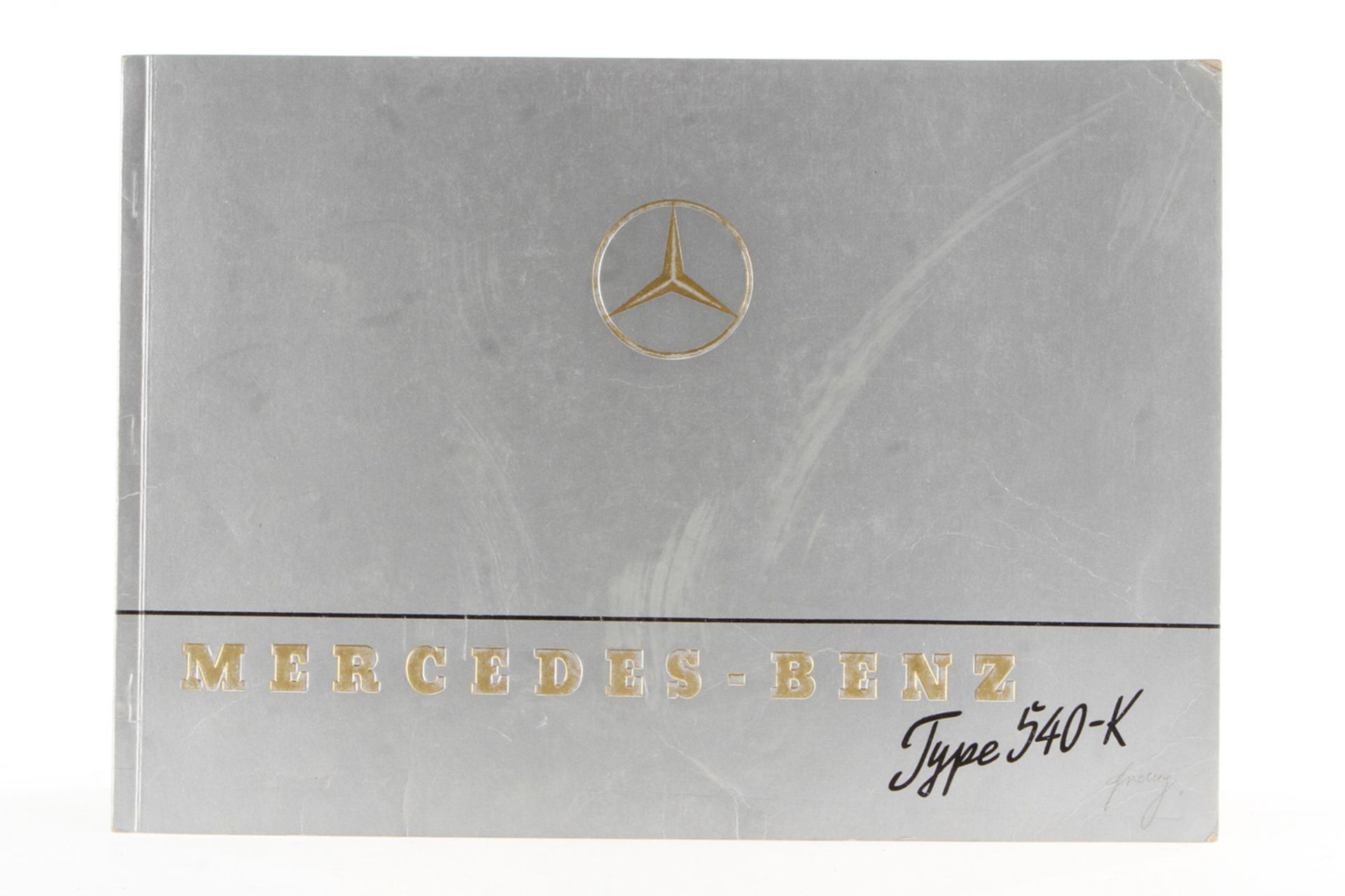 Original Prospekt Mercedes Benz Type 540-K,  farbig, Umschlag leichte Alterungsspuren, No. 115