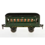 Märklin Personenwagen 1902, S 1, HL, 4 AT, ohne Inneneinrichtung, leichte Gebrauchsspuren, L 23, Z