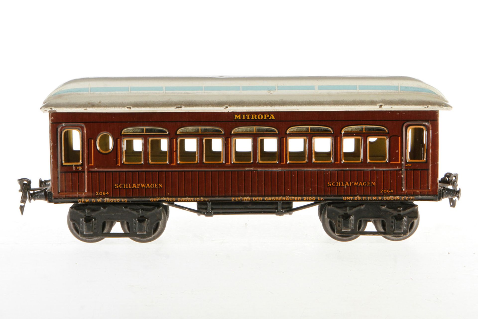 Märklin Mitropa Schlafwagen 1886, S 1, CL, 4A, ohne Inneneinrichtung, L 33, Z 2