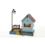 Märklin Bahnwärterhaus 2161, HL, mit fremder Bogenlampe, LS, L 14, sonst noch Z 2