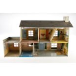 Blechpuppenhaus, CL, mit Batteriebeleuchtung, LS/RS, 63x20x36, bespielt