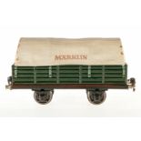 Märklin Planewagen, S 1, HL, mit Rungen und Stoffplane, L 24, OK, Z 1-2