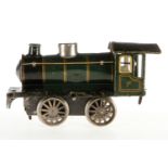 Märklin B-Dampflok 981, S 1, Uhrwerk intakt, grün/schwarz, ohne Tender, NV, zum Herrichten