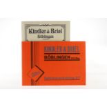 2 Kindler & Briel Nachdruck-Kataloge Musterbuch Nr. 4 und Katalog 1937, Alterungsspuren