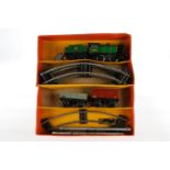 Hornby Zugpackung Nr. 30, S 0, mit Lok (Uhrwerk intakt), Tender, 2 Güterwagen, Schlüssel und