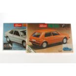 2 Schuco Montage Modelle 225005 und 225006, 1/43, 1 bereits montiert, je im besch. OK