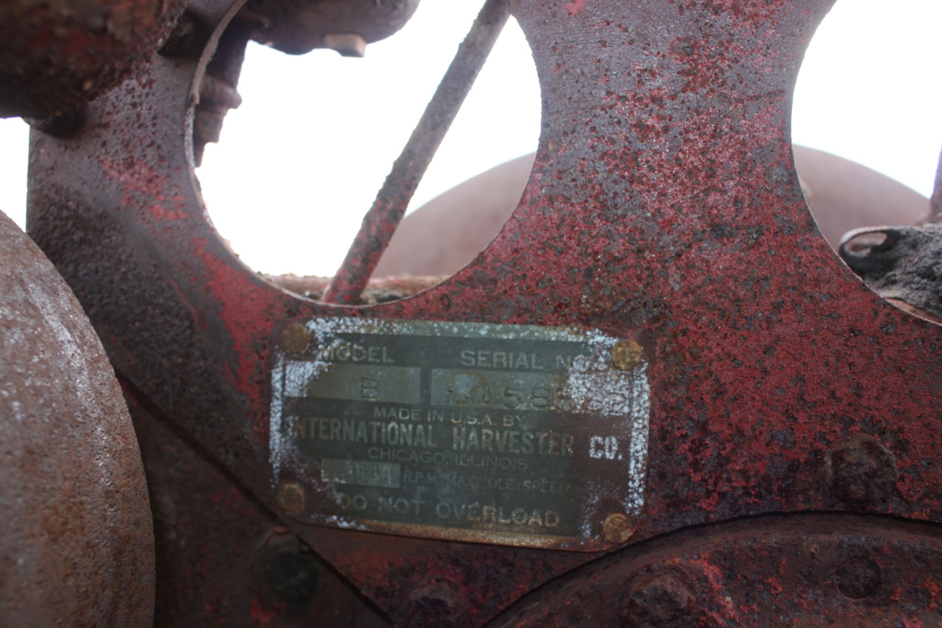 Farmall B with parts removed, would make a great restoration project!  This tractor was in a shed - Image 9 of 9