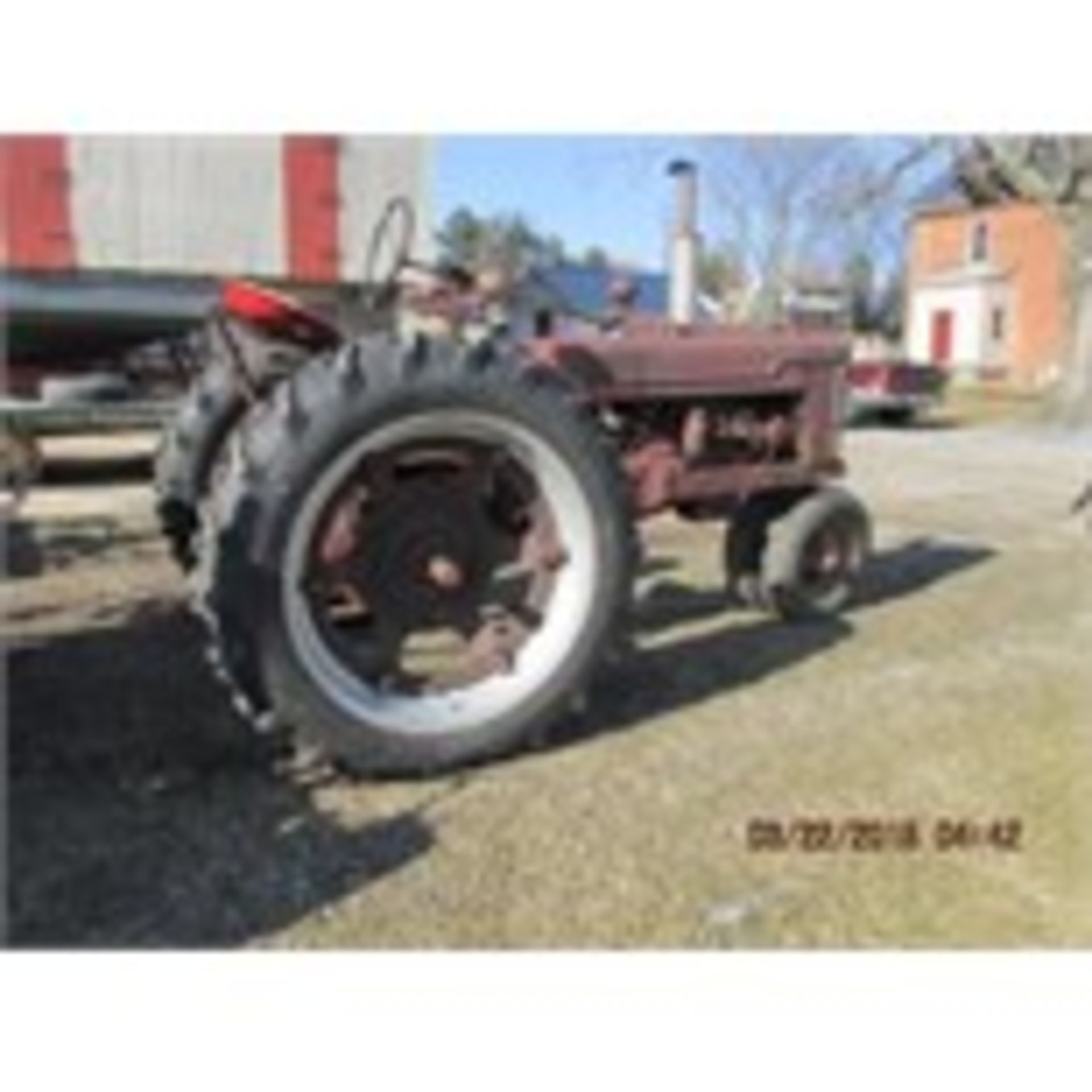 Farmall H new rear tires,