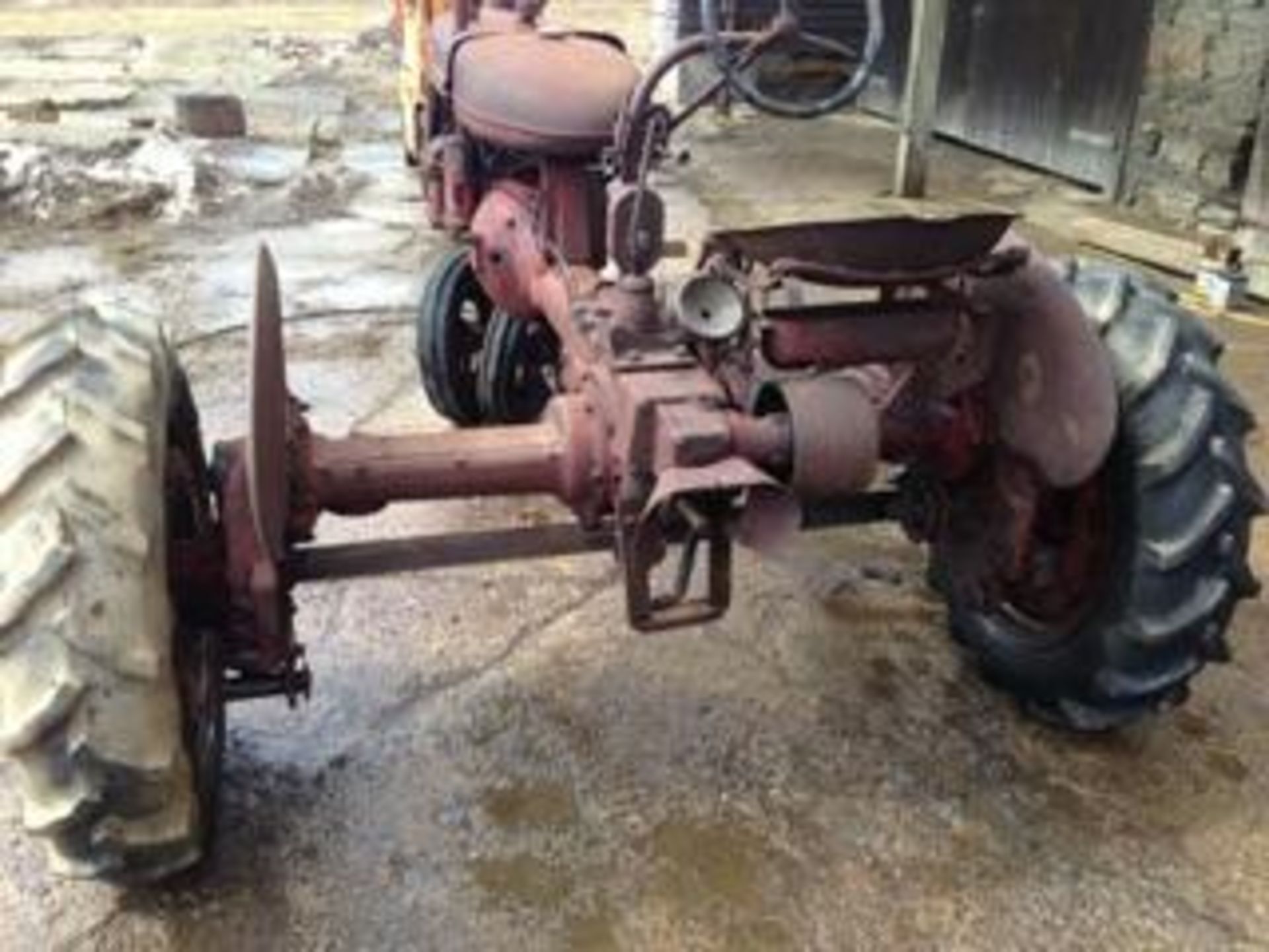 Farmall B with parts removed, would make a great restoration project!  This tractor was in a shed - Image 3 of 9