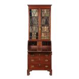 A GOOD GEORGE III MAHOGANY SECRETAIRE BOOKCASE A GOOD GEORGE III MAHOGANY SECRETAIRE BOOKCASE, CIRCA