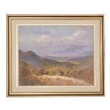 A WILLIAM RUBERY BENNETT, View of the Valley, Oil on Canvas, 58.5 x 73 A WILLIAM RUBERY BENNETT, (