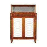 A FINE REGENCY ROSEWOOD CHIFFONIER, CIRCA 1815 With pierced brass gallery... A FINE REGENCY ROSEWOOD