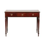 A GEORGE III MAHOGANY SIDE TABLE, CIRCA 1820 With ebonised stringing A GEORGE III MAHOGANY SIDE