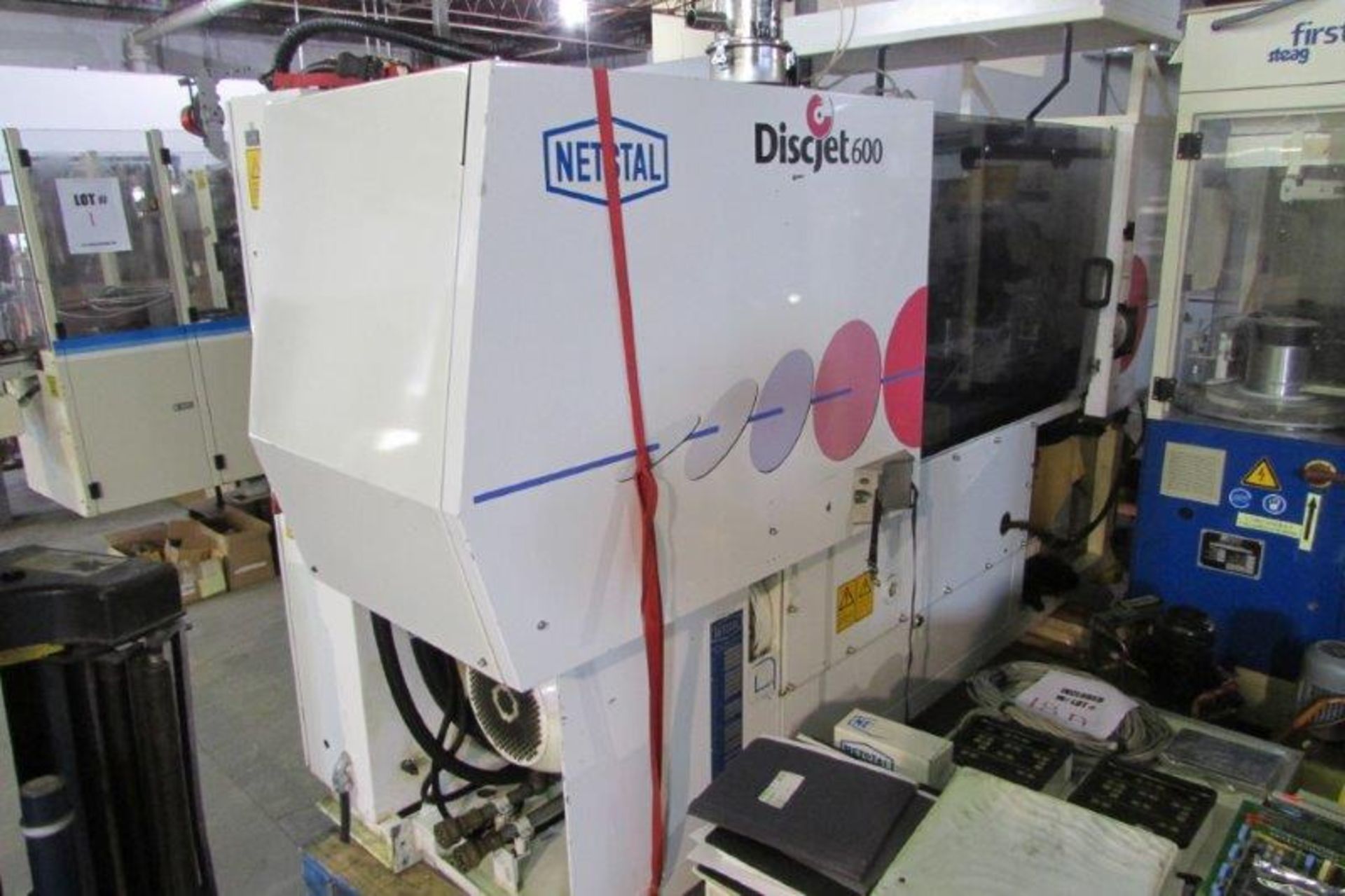 NETSTAL PLASTIC INJECTION MOLDING MACHINE, MOD: DISKJET-600 - Image 7 of 9