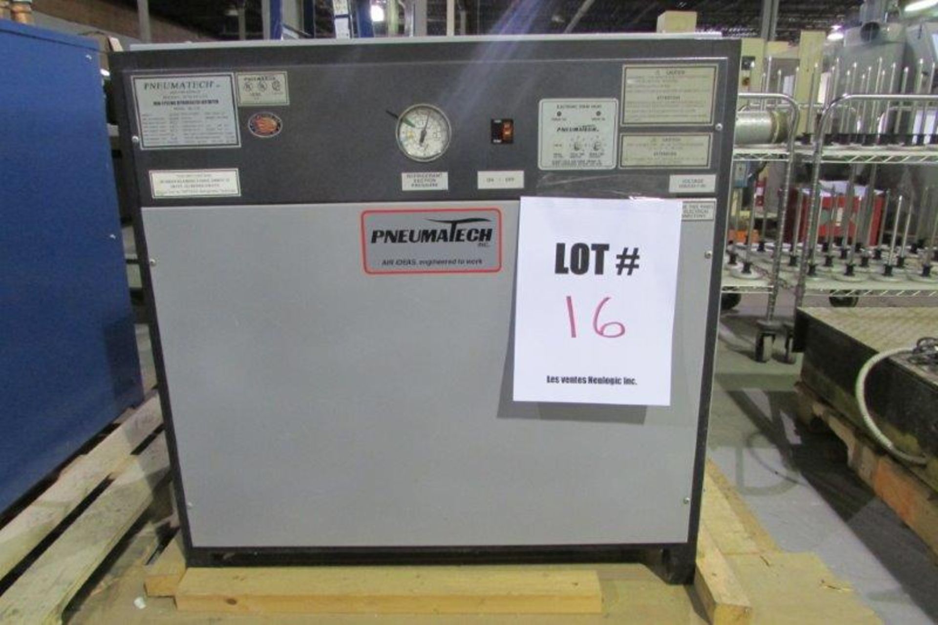 PNEUMATECH NON-CYCLING REFRIGERATED AIR DRYER, MOD: AD175