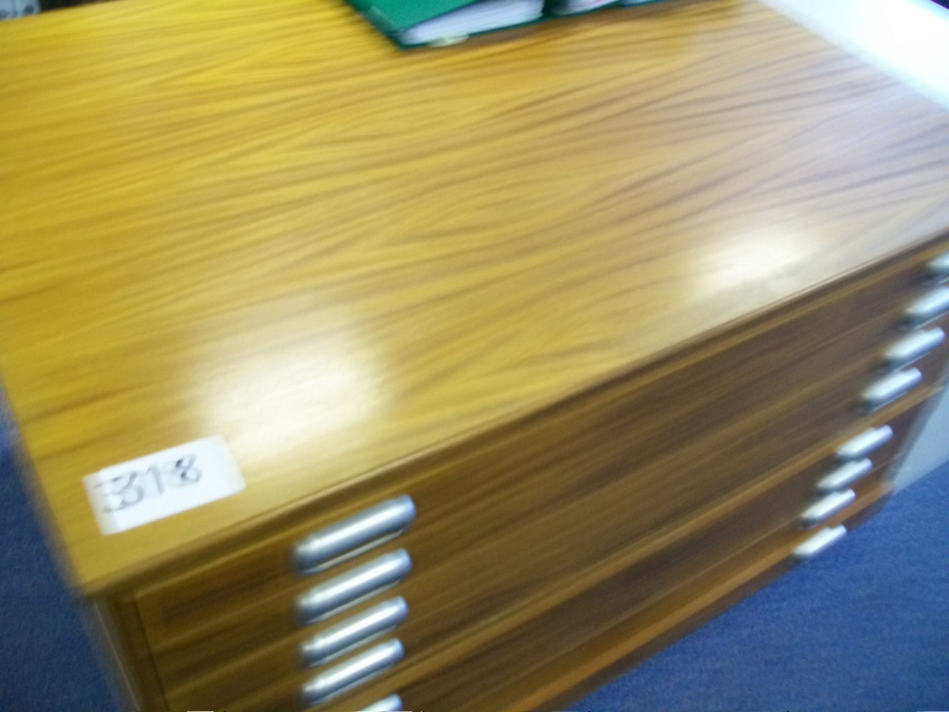 Saple wooden 4' wide x 3' deep 8 drawer PLAN CHEST (Situated at Arthur Amos Associates Ltd, Pool - Image 2 of 2
