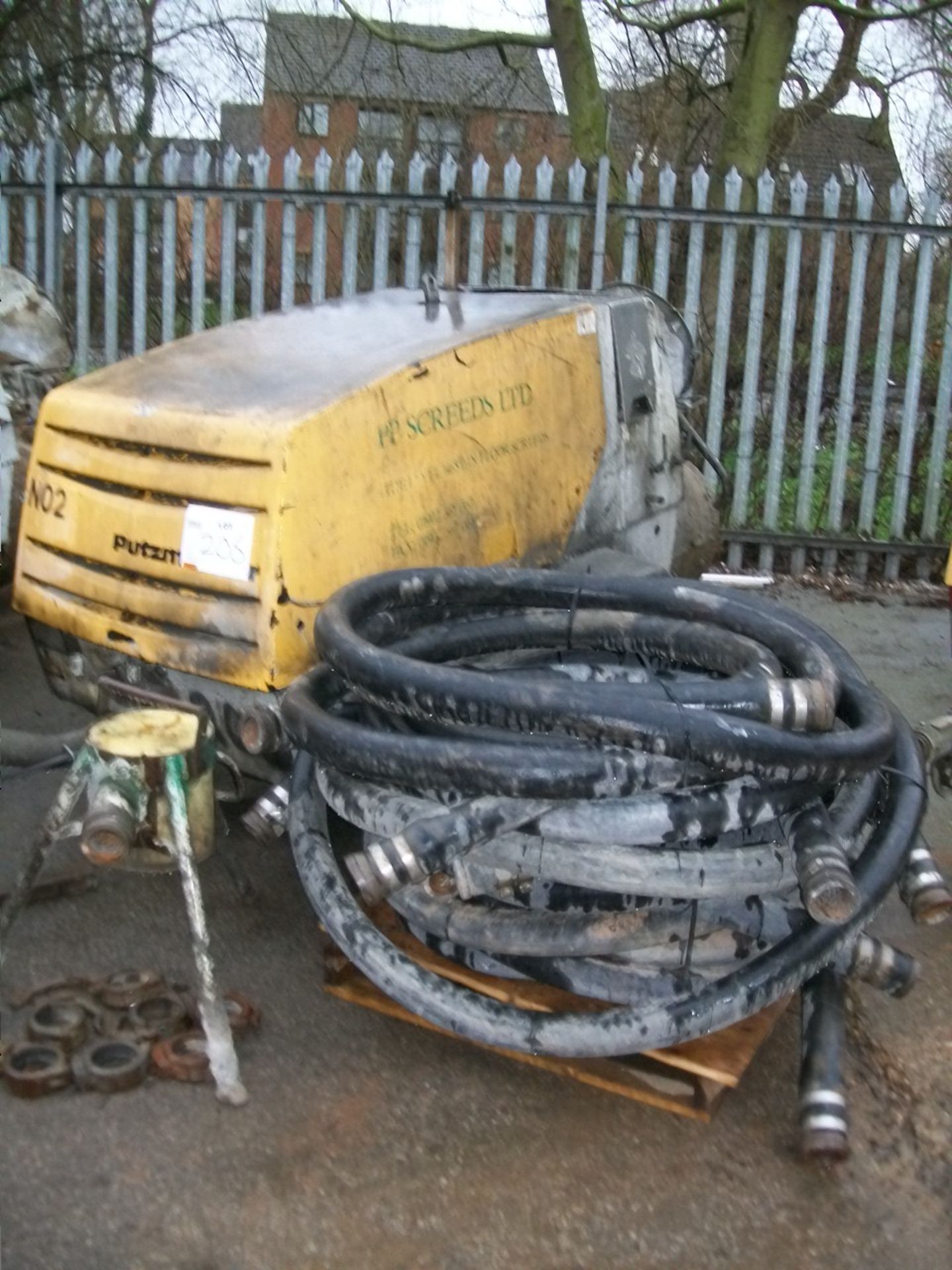 2003 Putzmeister M760DH SCREED PUMP, serial no not known, Plant No 2 with 6 x hoses, tripod and 7