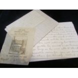 Original letters relating to 212988 Spr Percival Charles Gillett RE who was Died of Wounds 1/5/1918.