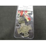 Imperial German Danzig Veteran or Reserve units service Cross, scarce, GVF