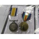 BWM & Victory medals to Capt Herbert C Baicent Tank corps, missing Star scarce