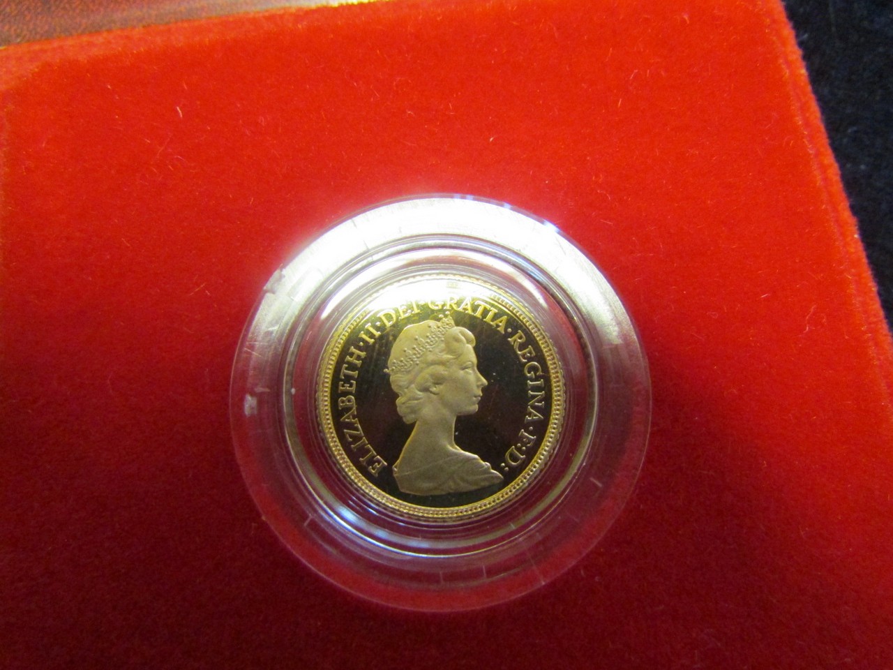 Half Sovereign 1980 Proof FDC boxed as issued