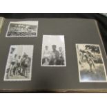 German WW2 photo album with approx 126 good Army related photos with military funeral and soldiers