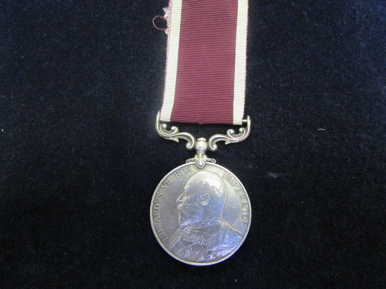 Army LSGC Medal EDVII named to 3245 Pte A J Leggett Suffolk Regt. VF