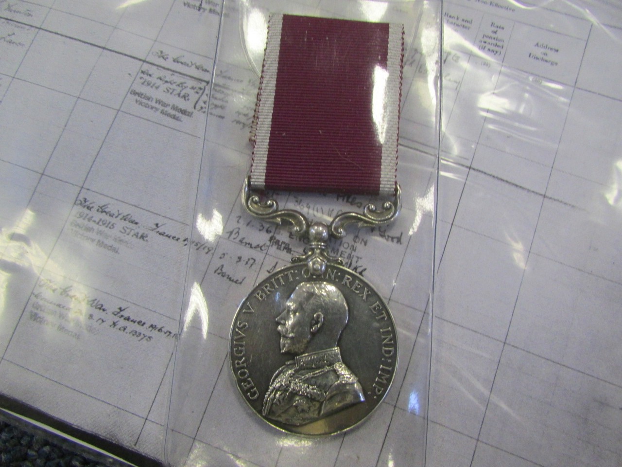 Army Long Service medal GRV to 4523815 Pte H Cook RTC (Royal Tank Corps)