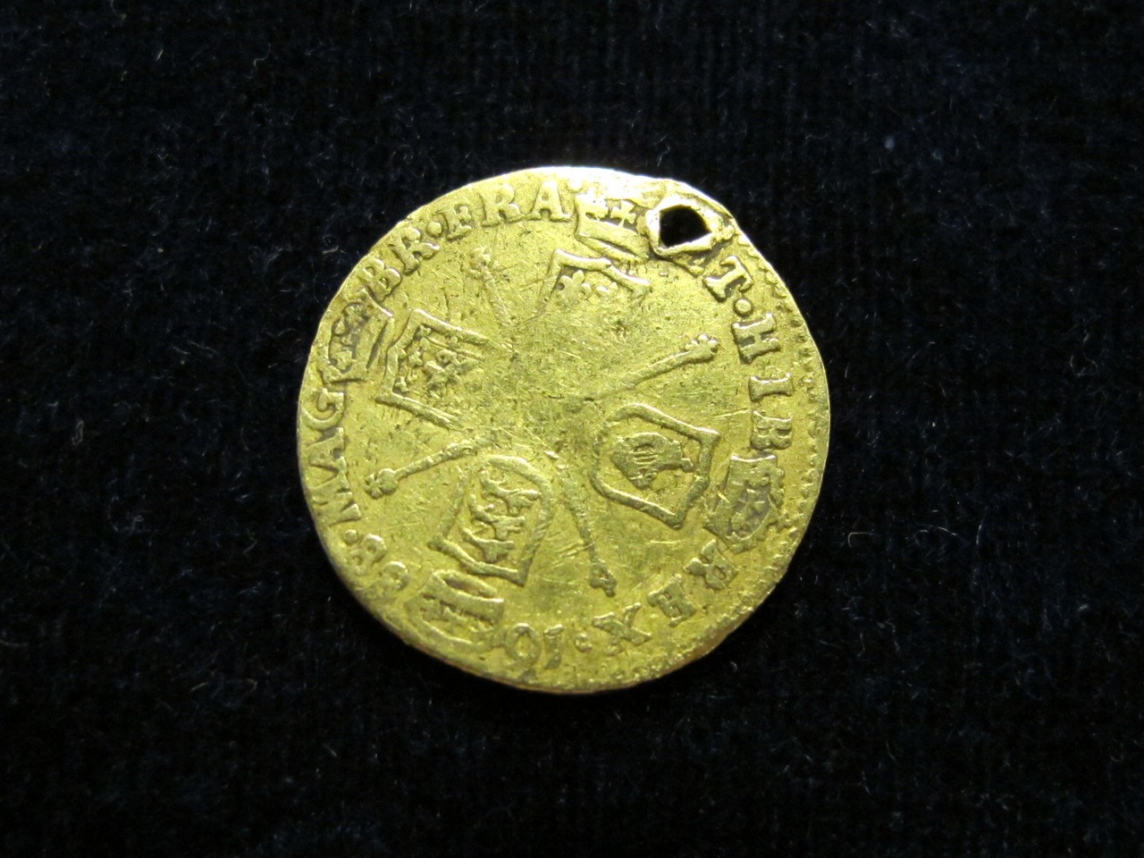 Half Guinea 1688 Fair but holed at top - Image 2 of 2