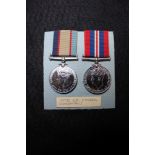 Australia Service Medal WW2 and War Medal both named to 98712 J T Pitcher. GVF (2)