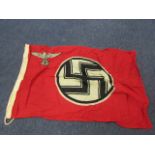 German Battle flag, smaller size, faint maker mark, GVF