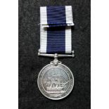 Royal Naval LSGC Medal GV to 205553 Robert Gardner P.O. HMS Severn. Pitted, Fine