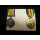 BWM & Victory Medal to GS-27538 Pte C Chalwin R. Fusiliers. EF (2)