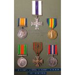 Military Cross group to Captain Lionel Alfred Furst KOSB. Medals - MC engraved 'Presented to Lieut