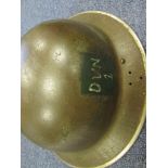WW2 1st Devonshire Home Guard helmet complete with scarce decal