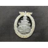 German High Seas Fleet war badge maker RS&S pin missing