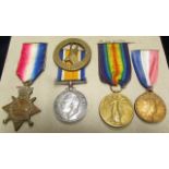 1915 Star, BWM & South African Victory Medal to Pte H D Logan Rand Rifles (Pair named H D Logan
