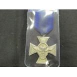 German WW2 Police Long Service medal in silver