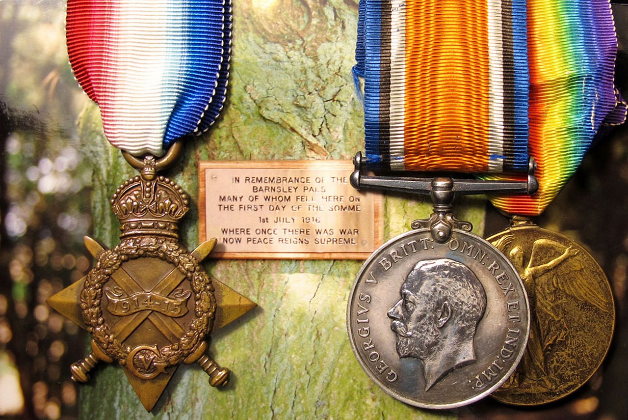 1914/15 Trio to 3/1354 Sgt: Herbert Richard Johnson (14th Bn) York & Lancs Regt (2nd Barnsley Pals).