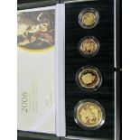 Four coin set 2006 (£5, £2, Sovereign & Half Sovereign). FDC boxed as issued